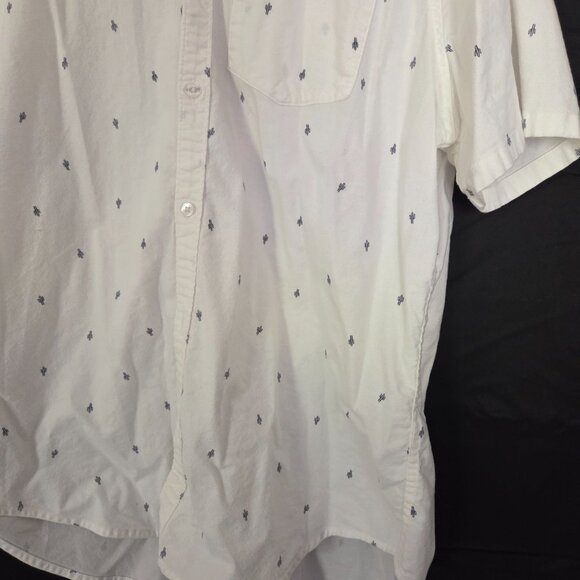 Hollister California White Epic Flex Stretch Shirt Short Sleeve Size XL - Picture 5 of 6